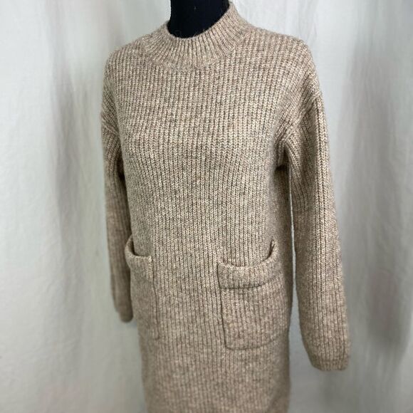 #206 ZARA Chunky Oatmeal Sweater Dress - Picture 4 of 9